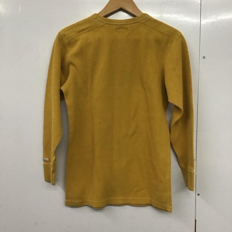 フラットヘッド The Flat Head カットソー 長袖 長袖カットソー 無地カットソー クルーネック 38 無地 黄 / イエロー /  メンズ USED 古着 中古 10141801