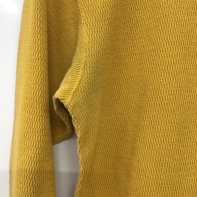 フラットヘッド The Flat Head カットソー 長袖 長袖カットソー 無地カットソー クルーネック 38 無地 黄 / イエロー /  メンズ USED 古着 中古 10141801