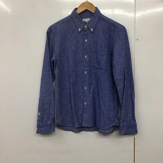 シップスジェットブルー SHIPS JET BLUE シャツ、ブラウス 長袖 長袖シャツ 無地シャツ カラーシャツ ボタンダウンシャツ XS 無地 インディゴ / インディゴ /  メンズ USED 古着 中古 10141818