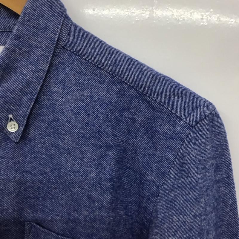 シップスジェットブルー SHIPS JET BLUE シャツ、ブラウス 長袖 長袖シャツ 無地シャツ カラーシャツ ボタンダウンシャツ XS 無地 インディゴ / インディゴ /  メンズ USED 古着 中古 10141818