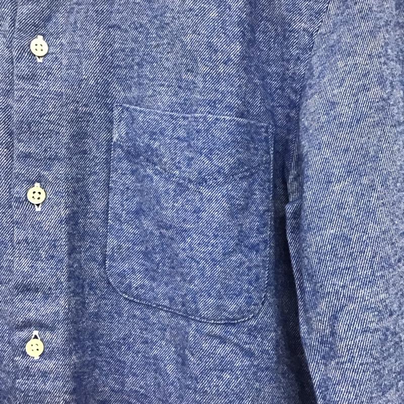 シップスジェットブルー SHIPS JET BLUE シャツ、ブラウス 長袖 長袖シャツ 無地シャツ カラーシャツ ボタンダウンシャツ XS 無地 インディゴ / インディゴ /  メンズ USED 古着 中古 10141818