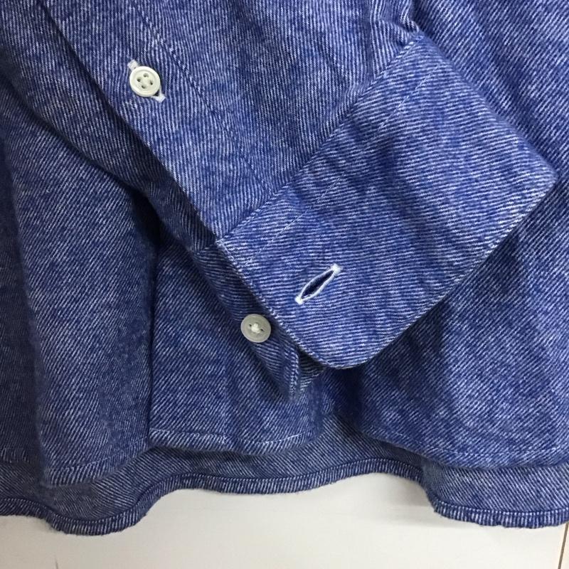 シップスジェットブルー SHIPS JET BLUE シャツ、ブラウス 長袖 長袖シャツ 無地シャツ カラーシャツ ボタンダウンシャツ XS 無地 インディゴ / インディゴ /  メンズ USED 古着 中古 10141818