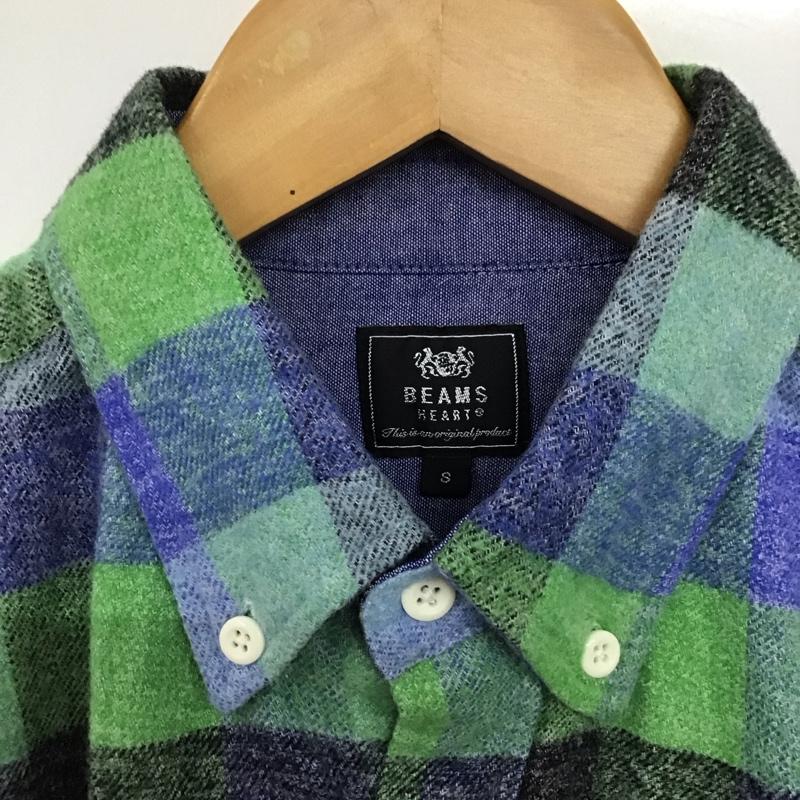 ビームス ハート BEAMS HEART シャツ、ブラウス 長袖 長袖シャツ チェックシャツ カラーシャツ ボタンダウンシャツ S チェック マルチカラー / マルチカラー /  メンズ USED 古着 中古 10141819