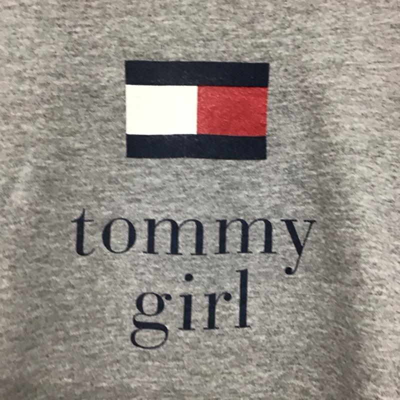 トミーヒルフィガー TOMMY HILFIGER トレーナー 長袖 長袖トレーナー スウェット クルーネック プルオーバー 90s L ロゴ、文字 灰 / グレー /  メンズ USED 古着 中古 10141820