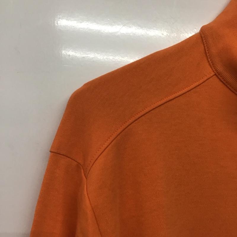 ポロゴルフラルフローレン POLOGOLF カットソー 長袖 長袖カットソー スタンドネック ジップアップネック M ロゴ、文字 橙 / オレンジ /  メンズ USED 古着 中古 10141851