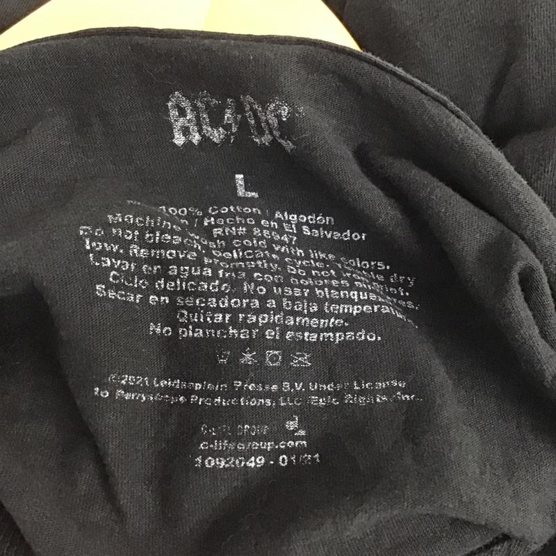 古着 USED Tシャツ 半袖 半袖カットソー プリントTシャツ クルーネックカットソー バンドTシャツ L ロゴ、文字 黒 / ブラック /  メンズ USED 古着 中古 10141858