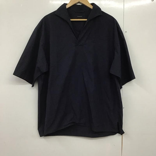 グリーンレーベルリラクシング green label relaxing カットソー 半袖 半袖シャツ 無地シャツ カラーシャツ L 無地 紺 / ネイビー /  メンズ USED 古着 中古 10141870
