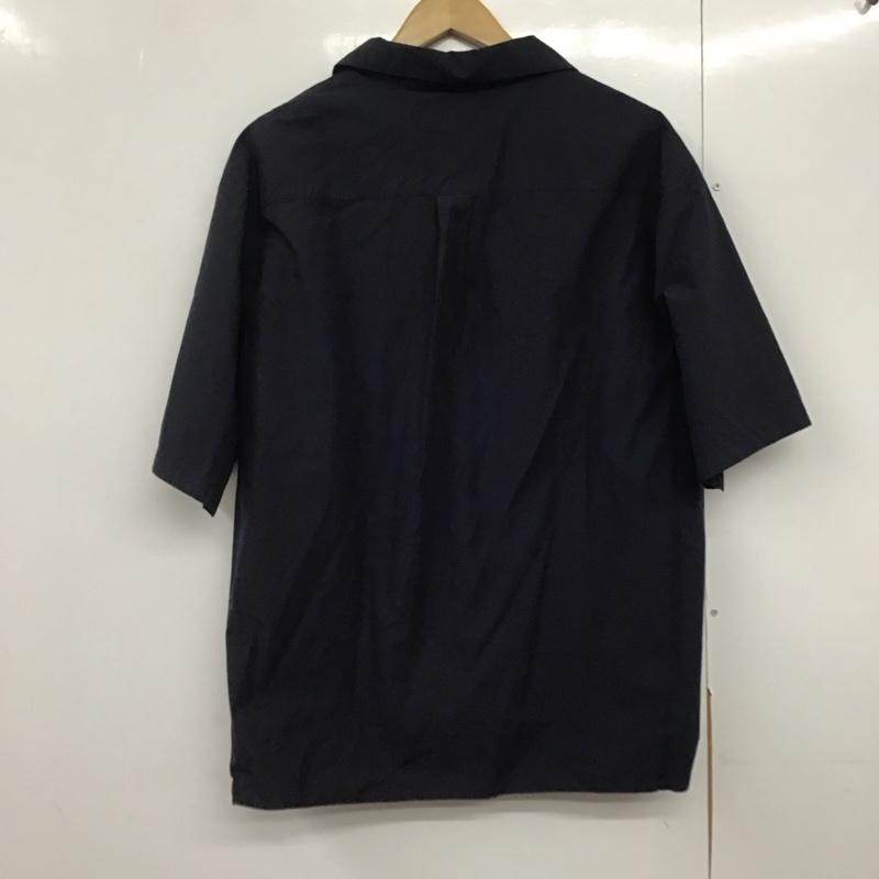 グリーンレーベルリラクシング green label relaxing カットソー 半袖 半袖シャツ 無地シャツ カラーシャツ L 無地 紺 / ネイビー /  メンズ USED 古着 中古 10141870