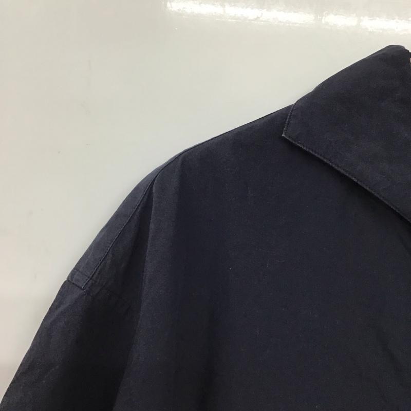 グリーンレーベルリラクシング green label relaxing カットソー 半袖 半袖シャツ 無地シャツ カラーシャツ L 無地 紺 / ネイビー /  メンズ USED 古着 中古 10141870