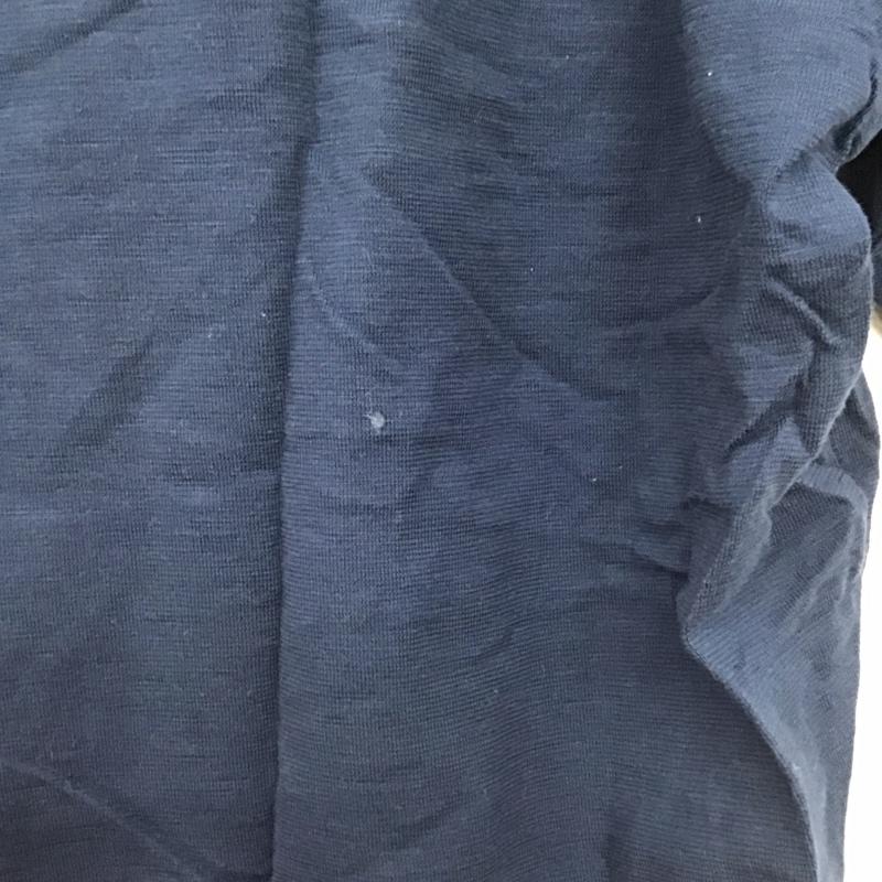 エディーバウアー Eddie Bauer Tシャツ 半袖 半袖Tシャツ プリントTシャツ クルーネックカットソー L ロゴ、文字 紺 / ネイビー /  メンズ USED 古着 中古 10141872