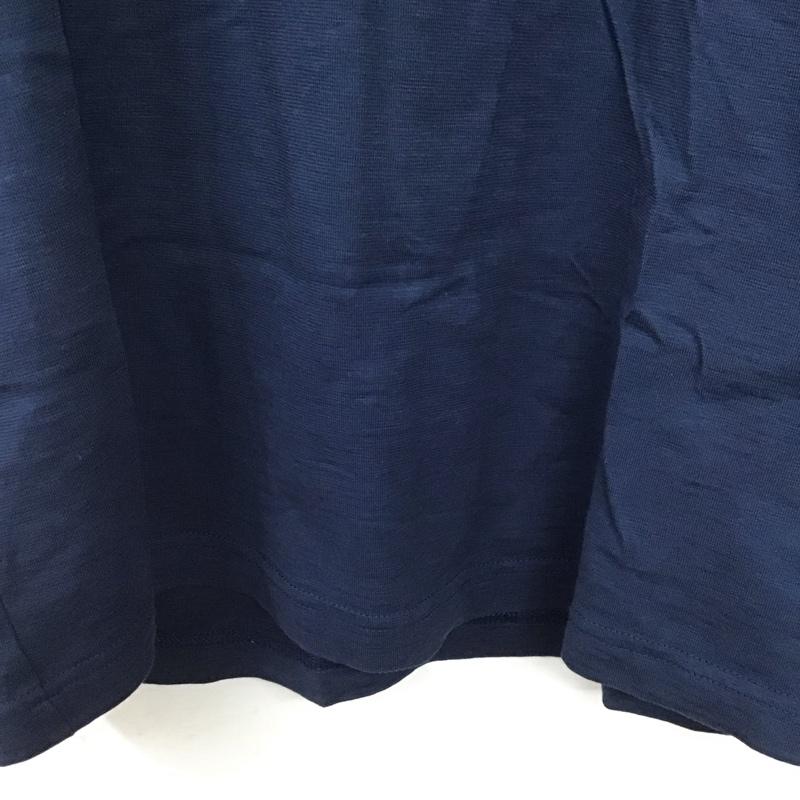 エディーバウアー Eddie Bauer Tシャツ 半袖 半袖Tシャツ プリントTシャツ クルーネックカットソー L ロゴ、文字 紺 / ネイビー /  メンズ USED 古着 中古 10141872