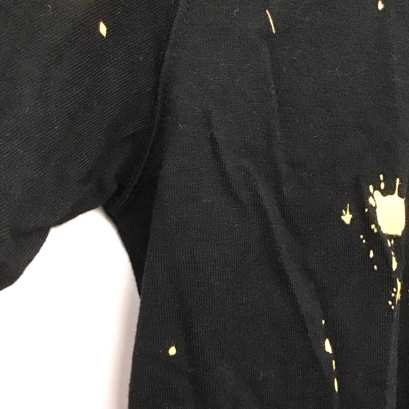 トミー TOMMY Tシャツ 半袖 半袖カットソー プリントTシャツ クルーネックカットソー M プリント 黒 / ブラック /  メンズ USED 古着 中古 10141875