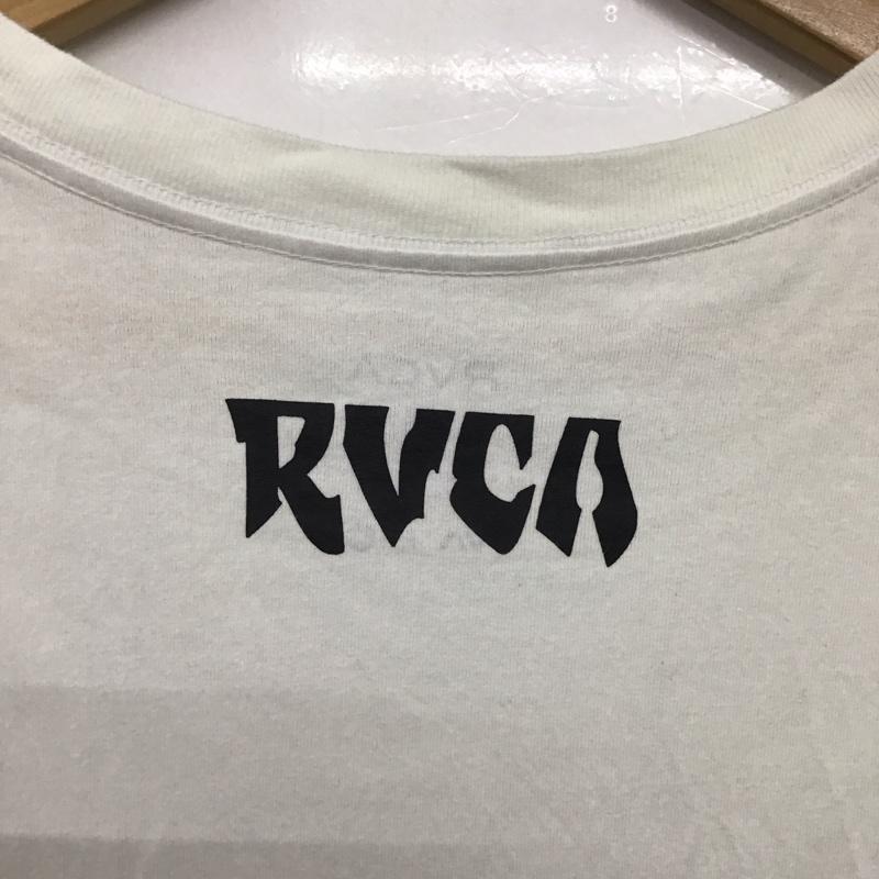 ルーカ RVCA Tシャツ 半袖 半袖カットソー プリントTシャツ クルーネックカットソー XL プリント 白 / ホワイト /  メンズ USED 古着 中古 10141876