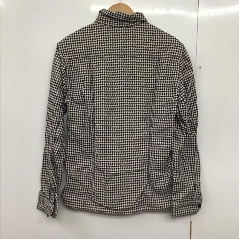 フラットヘッド The Flat Head シャツ、ブラウス 長袖 長袖シャツ 総柄シャツ カラーシャツ ポケットシャツ 38 総柄 白 / ホワイト / X 黒 / ブラック /  メンズ USED 古着 中古 10141911