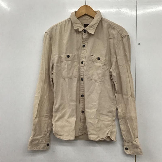 アールジェイビー R.J.B シャツ、ブラウス 長袖 長袖シャツ 無地シャツ カラーシャツ 38 ロゴ、文字 ベージュ / ベージュ /  メンズ USED 古着 中古 10141912