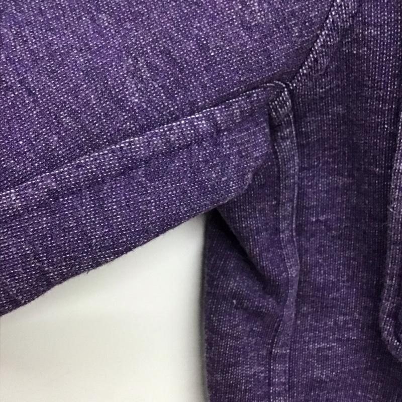 チャムス CHUMS シャツ、ブラウス 長袖 長袖スウェットシャツ カジュアルシャツ フロントボタン S 無地 紫 / パープル /  メンズ USED 古着 中古 10141914