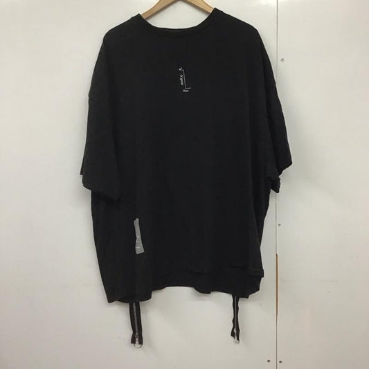 エージェムナイン A GEM/9 Tシャツ 半袖 半袖カットソー プリントTシャツ クルーネックカットソー FREE プリント 黒 / ブラック /  メンズ USED 古着 中古 10141935