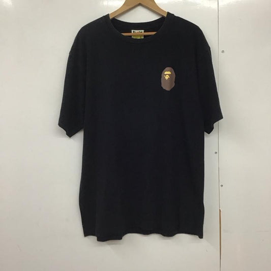ベイプ BAPE Tシャツ 半袖 半袖カットソー プリントTシャツ クルーネックカットソー XL プリント 黒 / ブラック /  メンズ USED 古着 中古 10141936