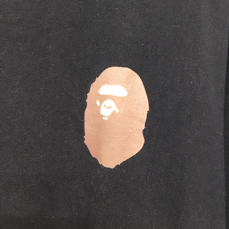 ベイプ BAPE Tシャツ 半袖 半袖カットソー プリントTシャツ クルーネックカットソー XL プリント 黒 / ブラック /  メンズ USED 古着 中古 10141936