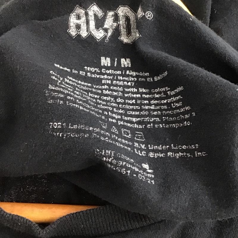古着 USED Tシャツ 半袖 半袖カットソー プリントTシャツ クルーネックカットソー バンドT M プリント 黒 / ブラック /  メンズ USED 古着 中古 10141938