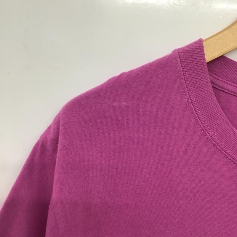 ステューシー STUSSY Tシャツ 半袖 半袖カットソー プリントTシャツ クルーネックカットソー L ロゴ、文字 紫 / パープル /  メンズ USED 古着 中古 10141947