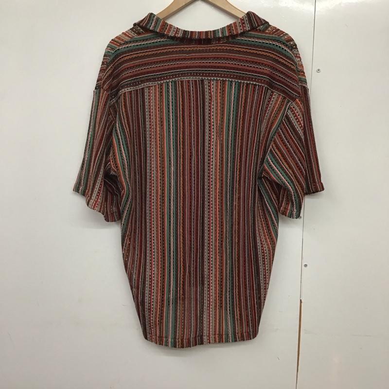 アデイインザライフ A Day in the Life シャツ、ブラウス 半袖 半袖シャツ プリントシャツ 総柄シャツ M ストライプ マルチカラー / マルチカラー /  メンズ USED 古着 中古 10141956