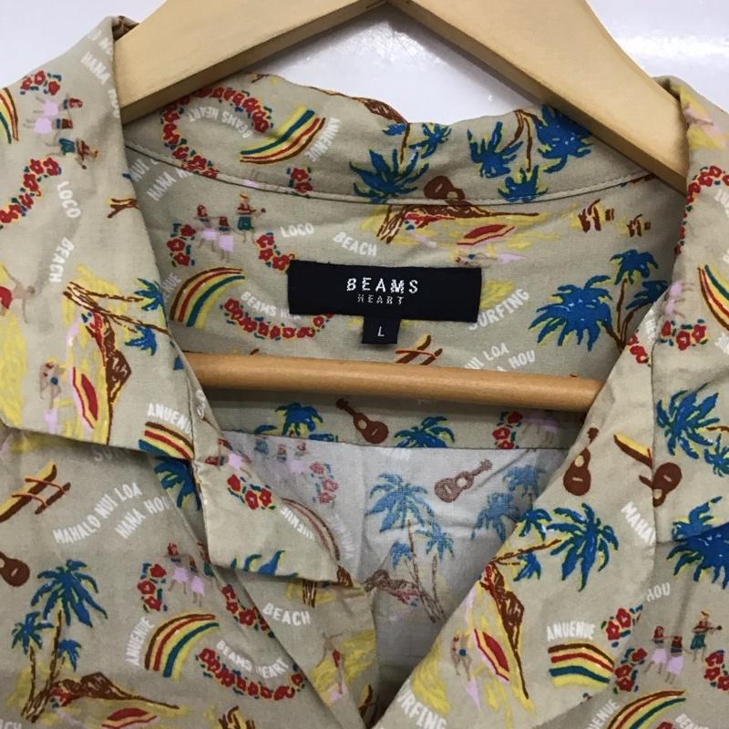 ビームス ハート BEAMS HEART シャツ、ブラウス 半袖 半袖シャツ プリントシャツ ポケットシャツ L プリント マルチカラー / マルチカラー /  メンズ USED 古着 中古 10141957