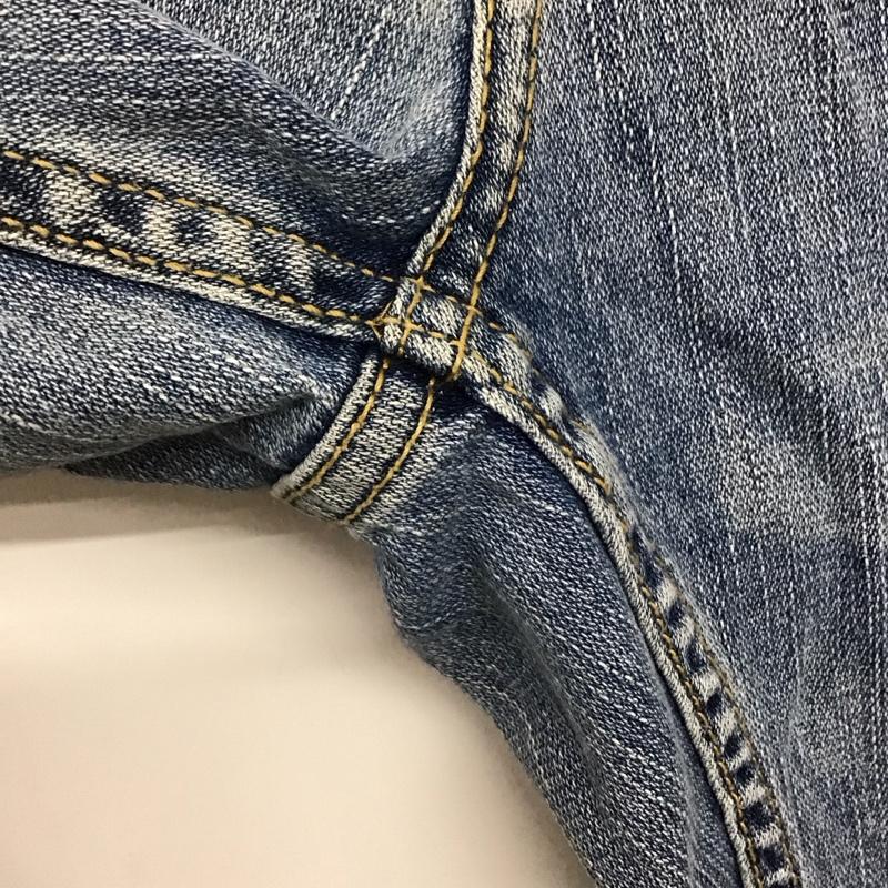 アメリカンイーグル AMERICANEAGLE パンツ デニム、ジーンズ デニムパンツ スリムパンツ カジュアルパンツ ストレッチパンツ 32インチ ダメージ加工 インディゴ / インディゴ /  メンズ USED 古着 中古 10141972