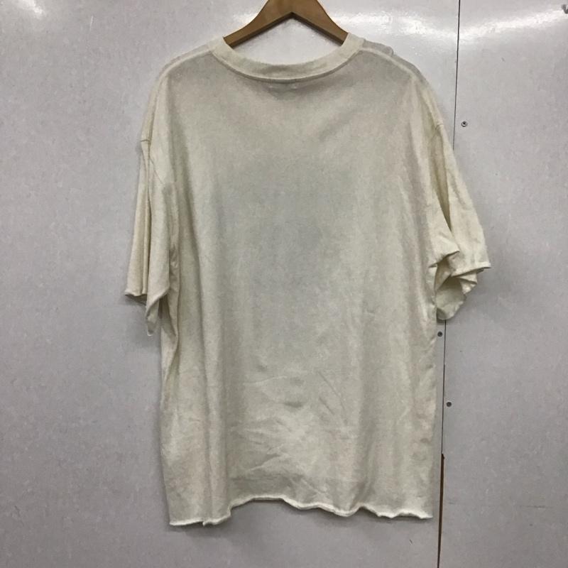 ローリーズファーム LOWRYS FARM カットソー 半袖 LF624344AD オーバーサイズ FREE ロゴ、文字 白 / ホワイト /  レディース USED 古着 中古 10141982