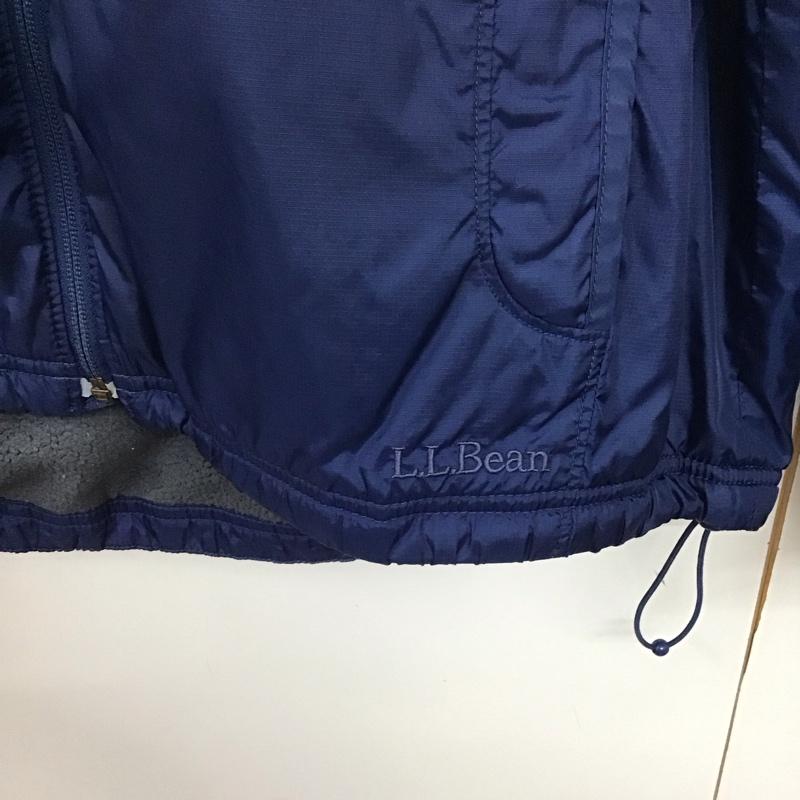 エルエルビーン L.L.Bean ジャケット、上着 ジャンパー、ブルゾン ジップアップジャケット ナイロンジャケット アウター スタンドカラー L 無地 紺 / ネイビー /  メンズ USED 古着 中古 10141989