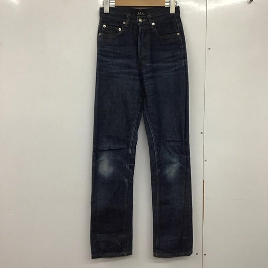 アーペーセー A.P.C. パンツ デニム、ジーンズ 5ポケットパンツ C100 ボタンフライ 無地 青 / ブルー /  レディース USED 古着 中古 10141996