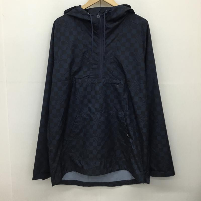 バンズ VANS ジャケット、上着 ジャケット、ブレザー VN0A3IJYLKZ L  青 / ブルー / X 黒 / ブラック /  メンズ USED 古着 中古 10142014