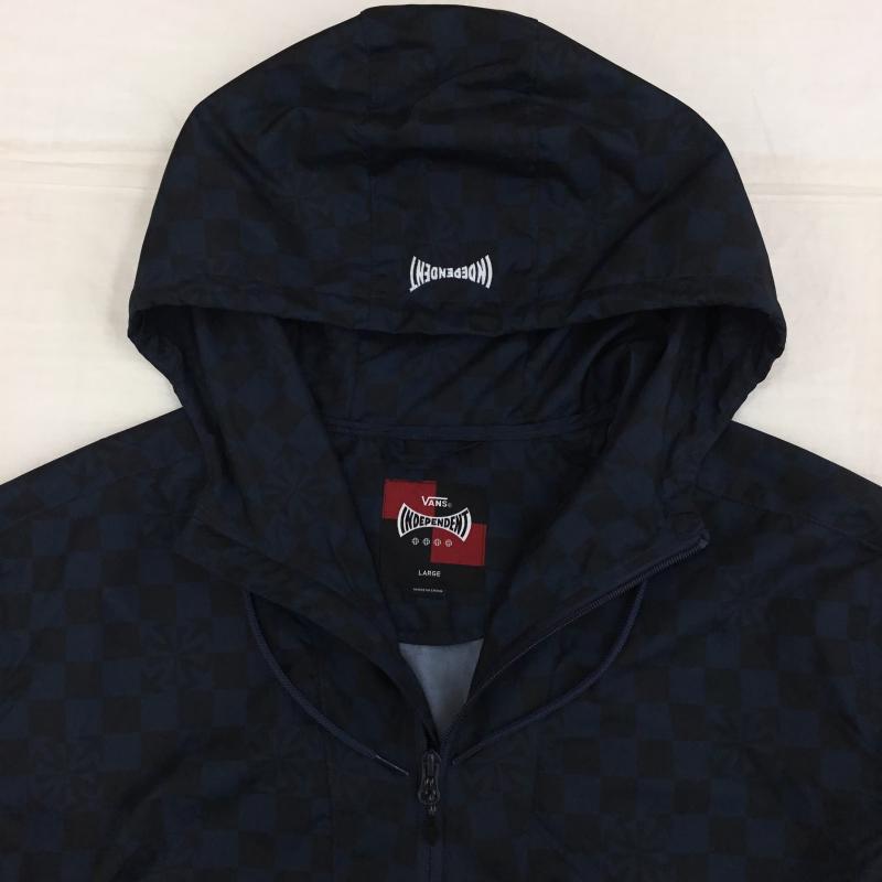 バンズ VANS ジャケット、上着 ジャケット、ブレザー VN0A3IJYLKZ L  青 / ブルー / X 黒 / ブラック /  メンズ USED 古着 中古 10142014