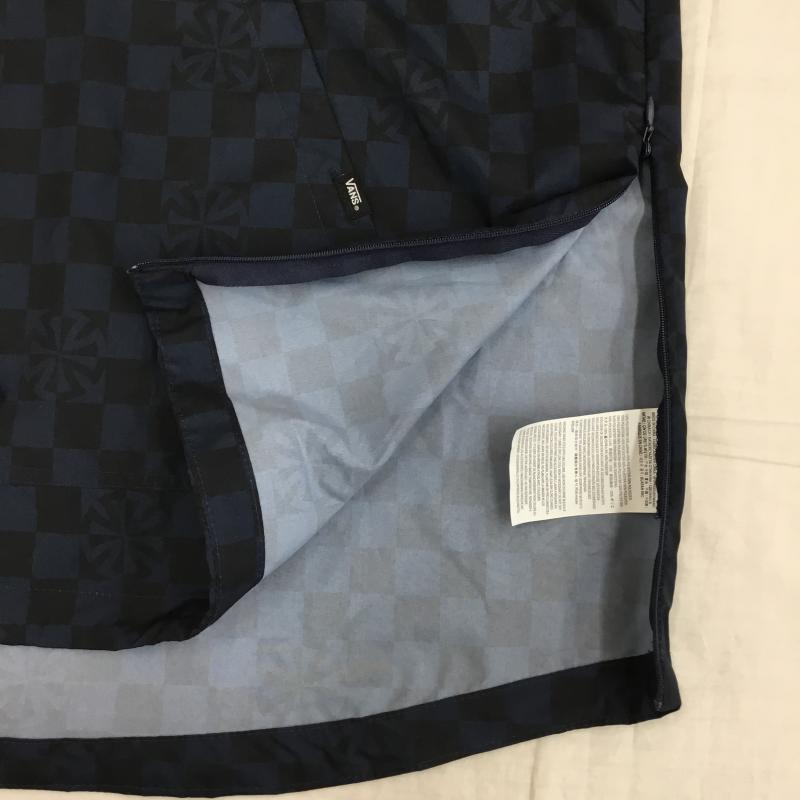 バンズ VANS ジャケット、上着 ジャケット、ブレザー VN0A3IJYLKZ L  青 / ブルー / X 黒 / ブラック /  メンズ USED 古着 中古 10142014