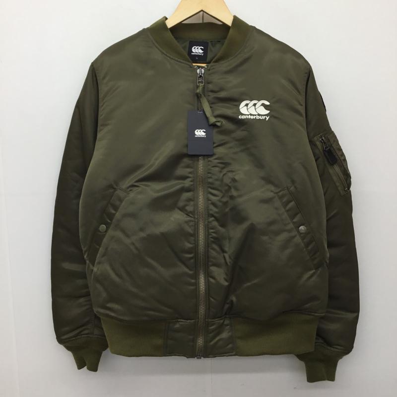カンタベリーオブニュージーランド CANTERBURY OF NEW ZEALAND ジャケット、上着 ジャンパー、ブルゾン RA78574 フライトジャケット L ロゴ、文字 カーキ / カーキ /  メンズ USED 古着 中古 10142015