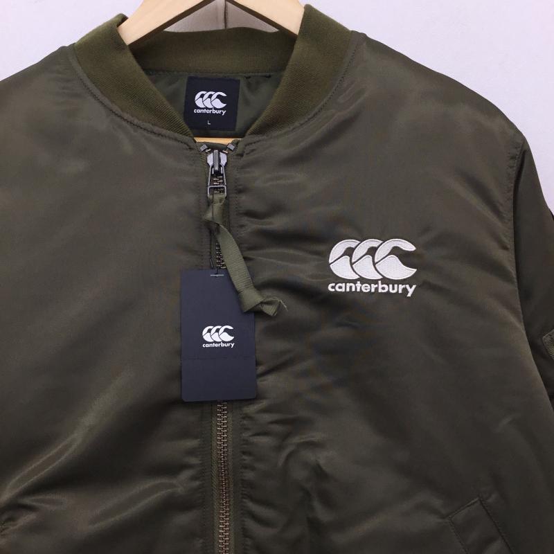 カンタベリーオブニュージーランド CANTERBURY OF NEW ZEALAND ジャケット、上着 ジャンパー、ブルゾン RA78574 フライトジャケット L ロゴ、文字 カーキ / カーキ /  メンズ USED 古着 中古 10142015