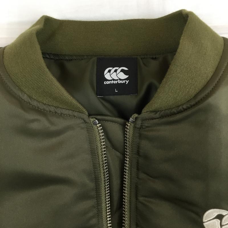 カンタベリーオブニュージーランド CANTERBURY OF NEW ZEALAND ジャケット、上着 ジャンパー、ブルゾン RA78574 フライトジャケット L ロゴ、文字 カーキ / カーキ /  メンズ USED 古着 中古 10142015