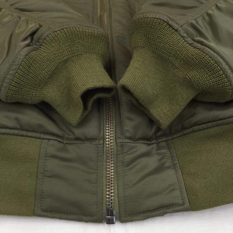 カンタベリーオブニュージーランド CANTERBURY OF NEW ZEALAND ジャケット、上着 ジャンパー、ブルゾン RA78574 フライトジャケット L ロゴ、文字 カーキ / カーキ /  メンズ USED 古着 中古 10142015