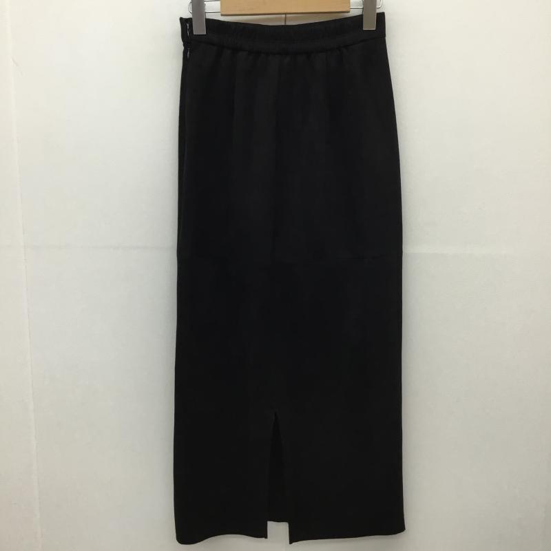アズールバイマウジー AZUL BY MOUSSY スカート ロングスカート 250FAB31-210I フェイクスウェード S 無地 黒 / ブラック /  レディース USED 古着 中古 10142029