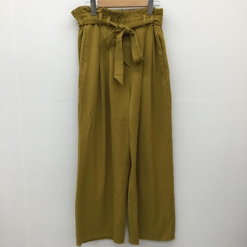 ニコアンド niko and... パンツ ワークパンツ、ペインターパンツ ST71CL03MF ワイドパンツ 4 無地 マスタード / マスタード /  レディース USED 古着 中古 10142030