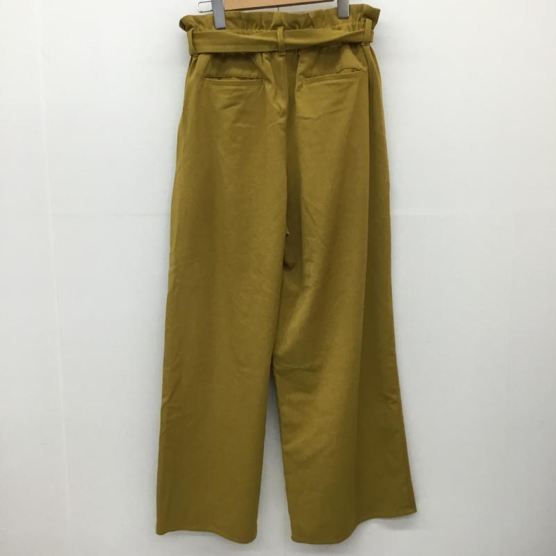 ニコアンド niko and... パンツ ワークパンツ、ペインターパンツ ST71CL03MF ワイドパンツ 4 無地 マスタード / マスタード /  レディース USED 古着 中古 10142030