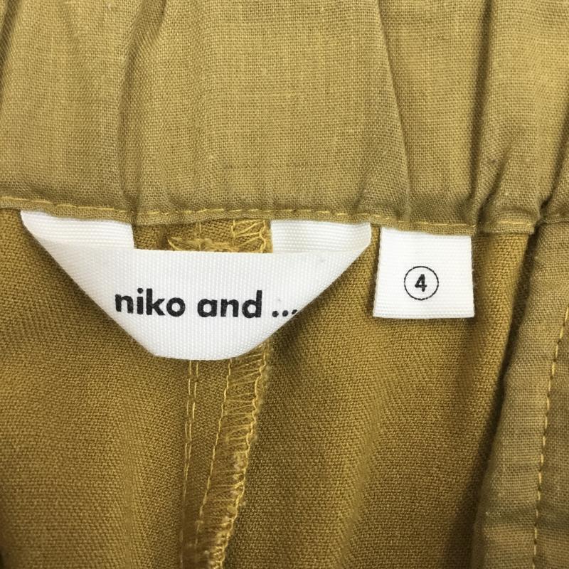 ニコアンド niko and... パンツ ワークパンツ、ペインターパンツ ST71CL03MF ワイドパンツ 4 無地 マスタード / マスタード /  レディース USED 古着 中古 10142030