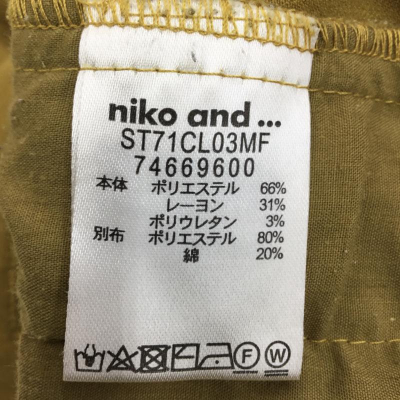 ニコアンド niko and... パンツ ワークパンツ、ペインターパンツ ST71CL03MF ワイドパンツ 4 無地 マスタード / マスタード /  レディース USED 古着 中古 10142030