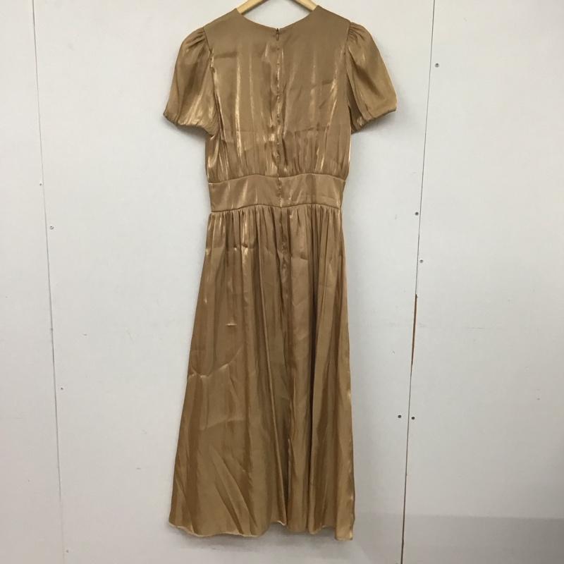ザラ ZARA ワンピース ロングスカート 半袖ロングワンピース フレアスカート ウエスト切り替え S 無地 マルチカラー / マルチカラー /  レディース USED 古着 中古 10142050