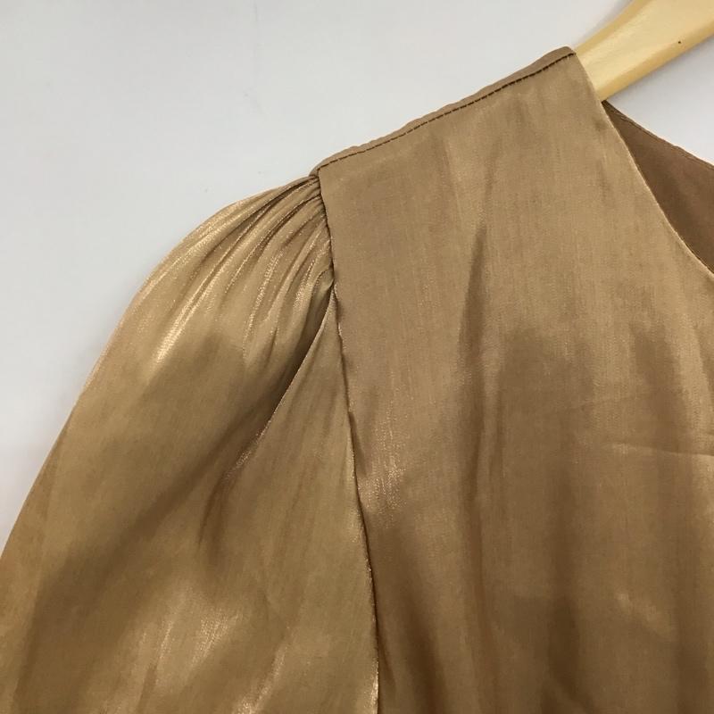 ザラ ZARA ワンピース ロングスカート 半袖ロングワンピース フレアスカート ウエスト切り替え S 無地 マルチカラー / マルチカラー /  レディース USED 古着 中古 10142050