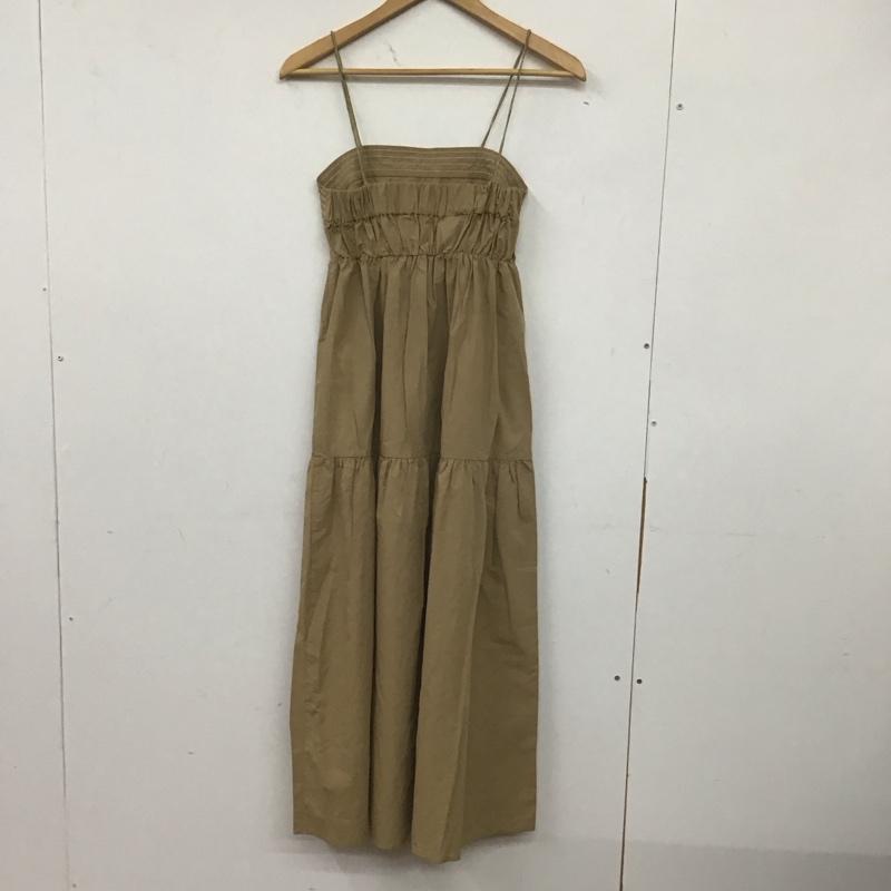 アーバンリサーチ URBAN RESEARCH ワンピース ロングスカート ロングワンピース ノースリーブワンピース フレアスカート FREE 無地 ベージュ / ベージュ /  レディース USED 古着 中古 10142052