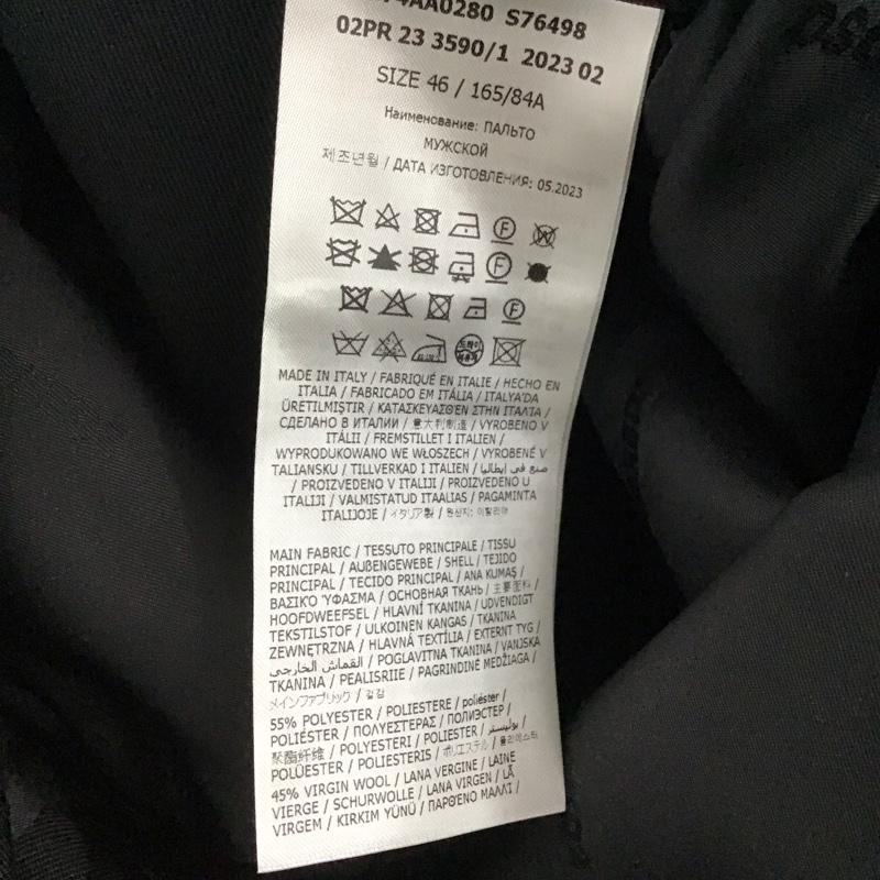 ディースクエアード2 DSQUARED2 ジャケット、上着 ジャケット、ブレザー s74aa0280 スタッズセミロングコート アウター スタッズジャケット 46 無地 黒 / ブラック /  メンズ USED 古着 中古 10142087