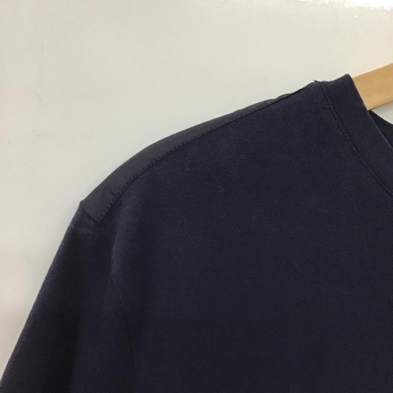 プラダ PRADA Tシャツ 半袖 sjn250 r192 710 ラバーTシャツ プリントTシャツ XL ロゴ、文字 紺 / ネイビー /  メンズ USED 古着 中古 10142097
