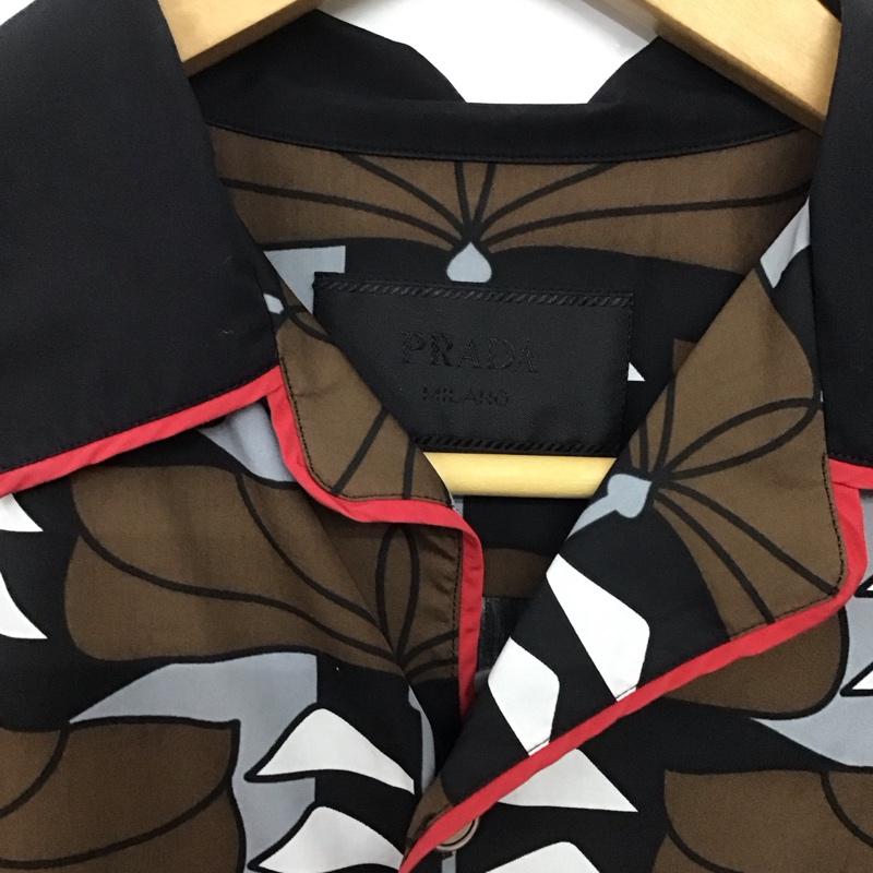 プラダ PRADA シャツ、ブラウス 半袖 半袖シャツ プリントシャツ ポケットシャツ M プリント マルチカラー / マルチカラー /  メンズ USED 古着 中古 10142103