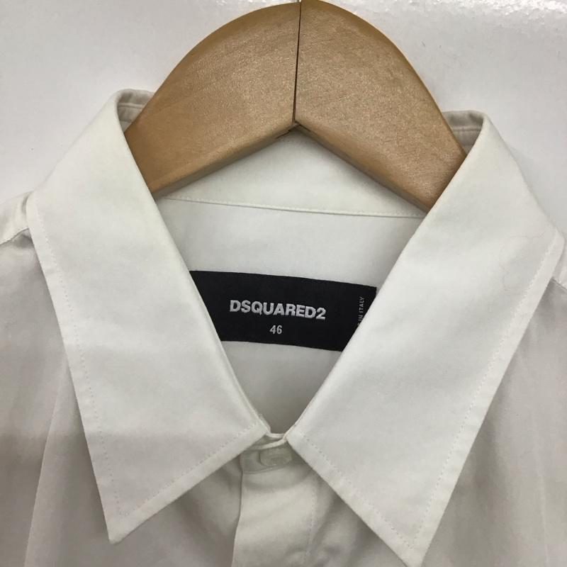 ディースクエアード2 DSQUARED2 シャツ、ブラウス 長袖 s71dm0671 パックマンデザインコットンシャツ 長袖シャツ 46 プリント 白 / ホワイト /  メンズ USED 古着 中古 10142104